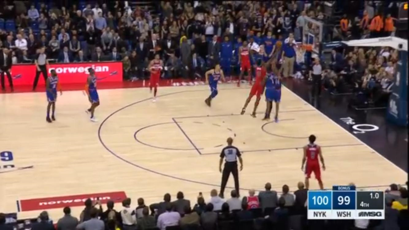 Game winner di Thomas Bryant nel match di Londra contro i Knicks.